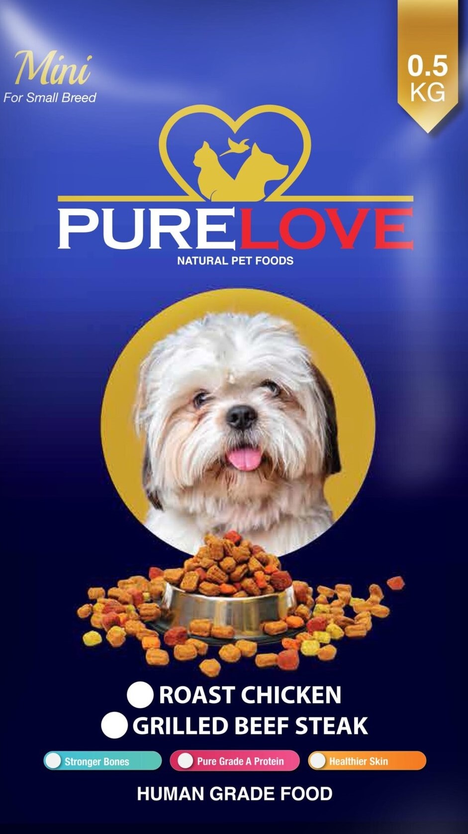 PureLove Mini for Puppies Beef 500G