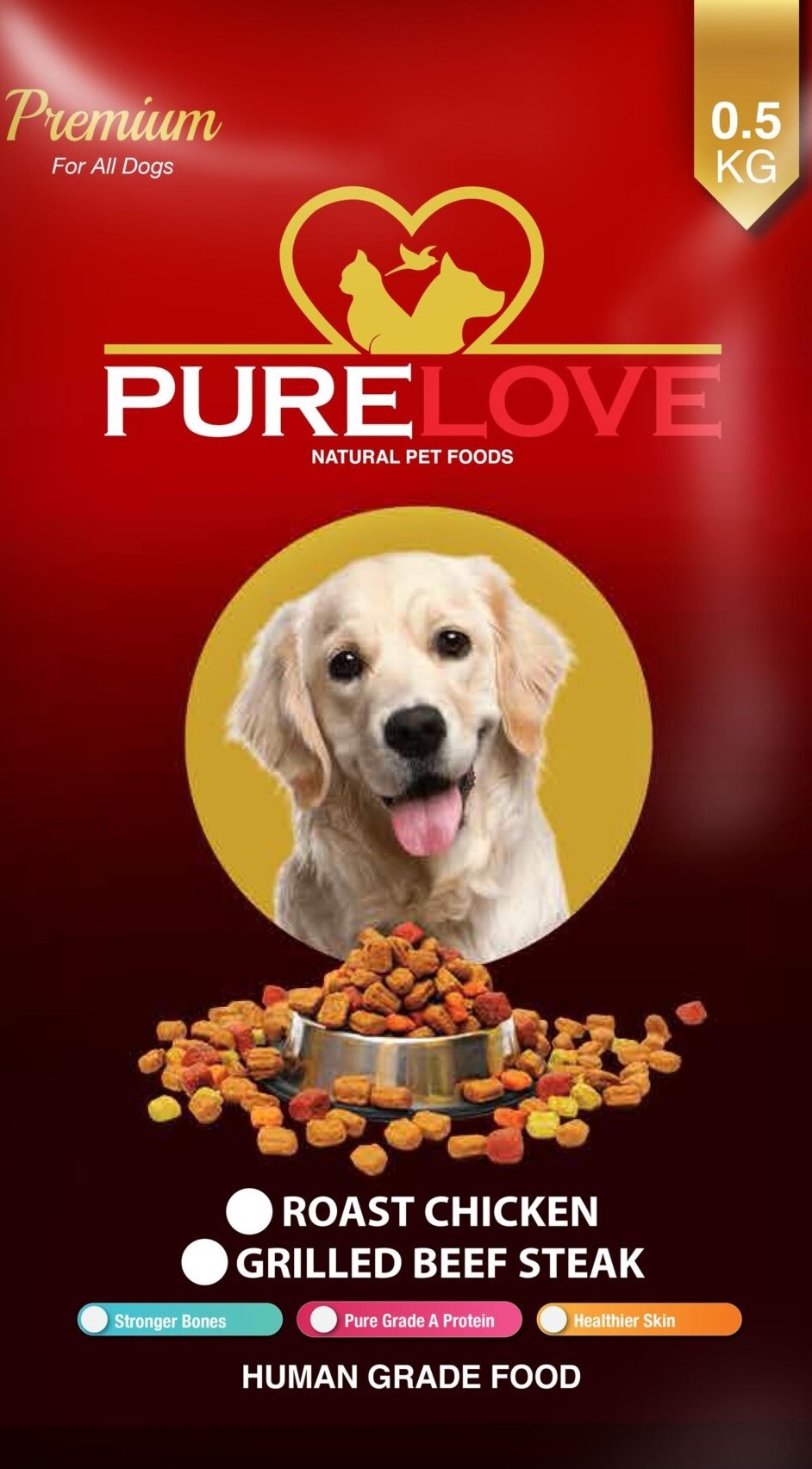 PureLove Dog Premium Beef 500G