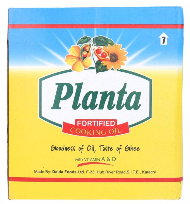 Planta Cooking Oil Fortified Pouch (1 Ltr X 5)